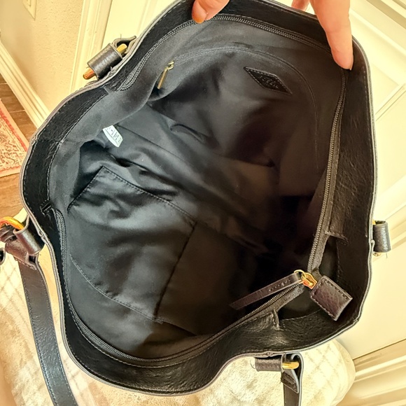 Fossil Sam Black Leather Tote/Shoulder Bag ZB1464001 - Picture 4 of 16